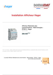 hager RT2012 Notice D'instructions