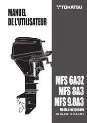 TOHATSU MFS 8A3 Manuel De L'utilisateur