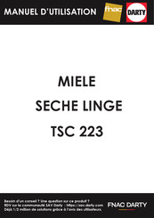 Miele TSC 223 WP Mode D'emploi