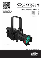 Chauvet Professional OVATION REVE E-3 IP Guide De Référence Rapide