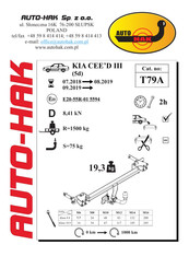 AUTO-HAK T79A Instructions De Montage