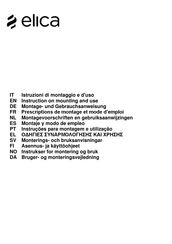 Elica HILIGHT-X NO MOTOR IX/A/100 Prescriptions De Montage Et Mode D'emploi