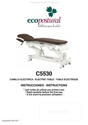 ECOPOSTURAL C5530 Manuel D'instructions