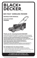 Black & Decker CM2060 Manuel D'instructions