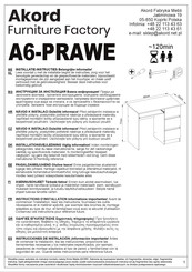 Akord A6-PRAWE Instructions D'installation