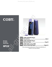 Coby MP320 Guide De Démarrage Rapide