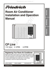 Friedrich CP Série Manuel D'installation