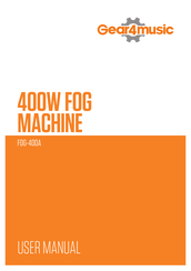 Gear4music FOG-400A Mode D'emploi