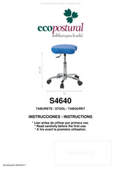 ECOPOSTURAL S4640 Manuel D'instructions