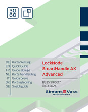 Simons Voss Technologies LockNode SmartHandle AX Advanced Guide Abrégé