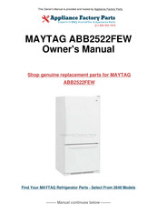 Amana ABB2522FEW Guide D'utilisation Et D'entretien