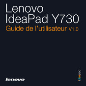 Lenovo IdeaPad Y730 Guide De L'utilisateur