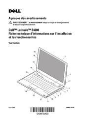 Dell PP15S Fiche Technique Et Instructions De Montage