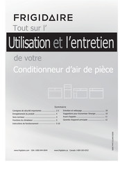 Frigidaire FRA12EHT2 Utilisation Et L'entretien