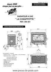 Godin LA CHAUFFETTE Documentation À L'adresse De L'usager Et De L'installateur