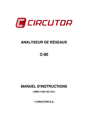 Circutor C-80 Manuel D'instructions