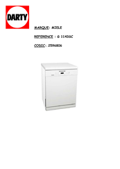 Miele G 1143SC Mode D'emploi