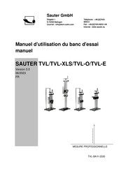 sauter TVL-E Manuel D'utilisation