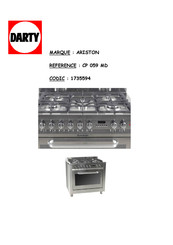 Ariston CP 059 MD Manuel D'utilisation