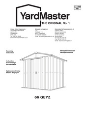 Yardmaster Bayern 66 GEYZ Instructions D'assemblage