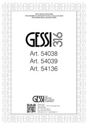 Gessi 316 54136 Manuel D'installation