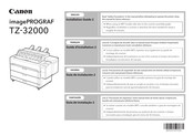 Canon imagePROGRAF TZ-32000 Guide D'installation