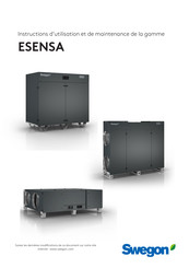 Swegon ESENSA PX TOP Serie Instructions D'utilisation Et De Maintenance