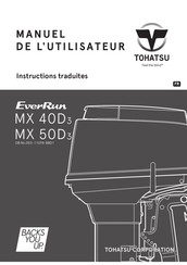 TOHATSU EverRun MX 50D3 Manuel De L'utilisateur