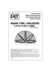 EXIT Toys Round Pool Enclosure 4.5m Mode D'emploi