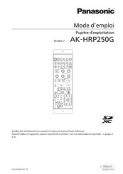 Panasonic AK-HRP250G Mode D'emploi