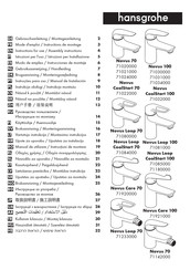 Hansgrohe Novus CoolStart 70 71022000 Mode D'emploi / Instructions De Montage