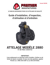 Premier Manufacturing 2880 Guide D'installation