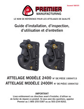 Premier 2400 Guide D'installation