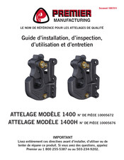 Premier Manufacturing 1400H Guide D'installation