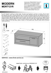 Forte MODERN MDRT121R Notice De Montage