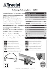 Alimak Tractel Corso Manuel D'installation, D'emploi Et D'entretien