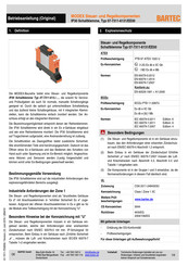 Bartec MODEX 07-7311-6131/EE00 Instructions De Fonctionnement