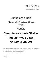 SOLZAIMA W Plus 35 Manuel D'instructions