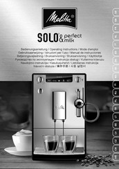 Melitta Solo & Perfect Milk E957-101 Mode D'emploi