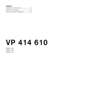 Gaggenau VP 414 610 Notice De Montage