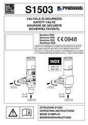 Pratissoli S1503 Mode D'emploi