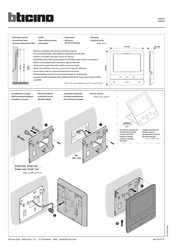 Bticino 344652 Mode D'emploi