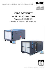 ViM KSDR ECOWATT 160 Notice Technique