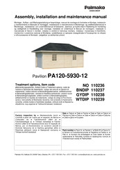 Lemeks Palmako PA120-5930-12 Assemblage, Manuel De Montage Et D'entretien