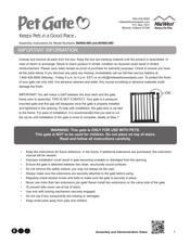 Midwest Pet Gate 2939SG-WD Instructions De Montage