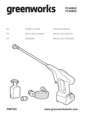 GreenWorks PC40B00 Manuel D'utilisation