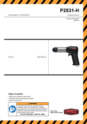 Atlas Copco P2531-H Instructions