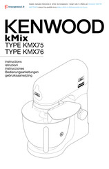 Kenwood kMix KMX750 Instructions