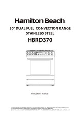 Hamilton Beach HBRD370 Manuel D'instructions