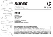 Rupes RP84 Instructions D'emploi Et D'entretien